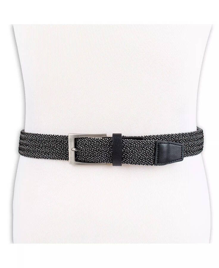 Men's Stretch Braided Cord Belt, Created for Modazone Black - 5