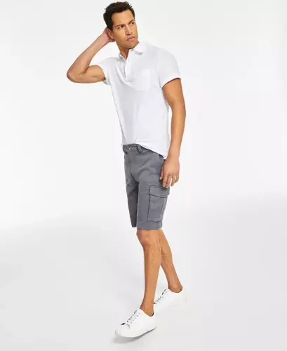 Men's Stretch Cargo Shorts, Created for Modazone - 4