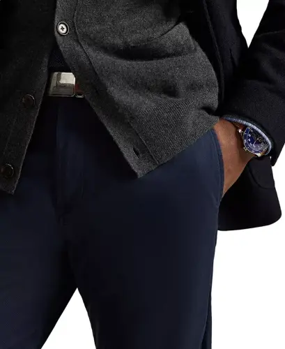 Men's Stretch Classic-Fit Chino Pants-Classic Stone - 7