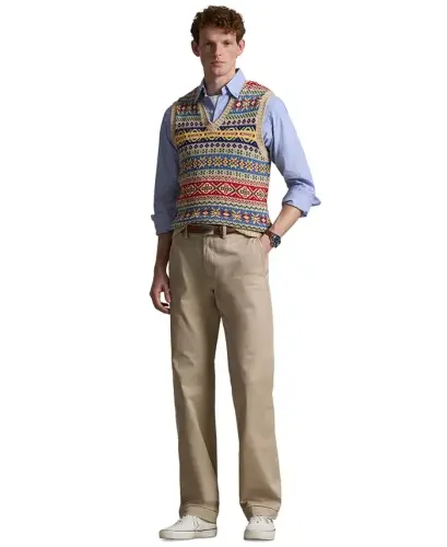 Men's Stretch Classic-Fit Chino Pants-Classic Stone - 12