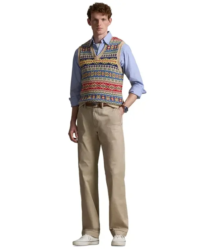 Men's Stretch Classic-Fit Chino Pants-Classic Stone - 12