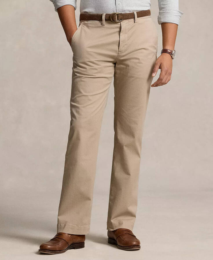 Men's Stretch Classic-Fit Chino Pants Khaki Tan - 1