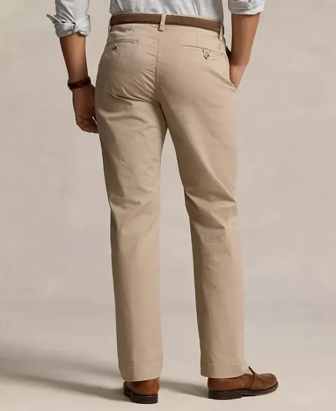 Men's Stretch Classic-Fit Chino Pants-Khaki Tan - 3