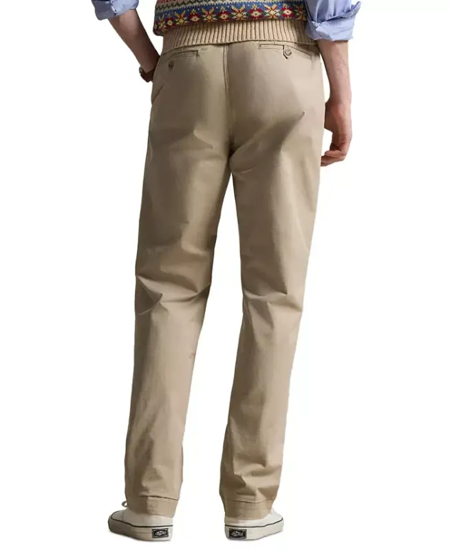 Men's Stretch Classic-Fit Chino Pants-Khaki Tan - 2