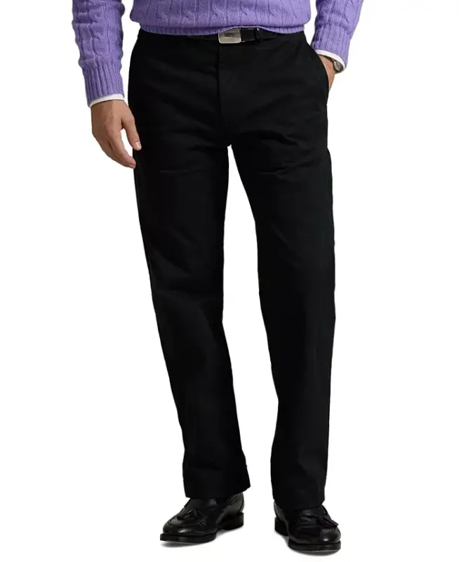 Men's Stretch Classic-Fit Chino Pants-Khaki Tan - 19