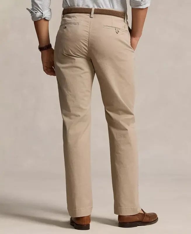 Men's Stretch Classic-Fit Chino Pants-Khaki Tan - 2