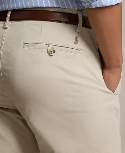 Men's Stretch Classic-Fit Chino Pants-Khaki Tan - 7