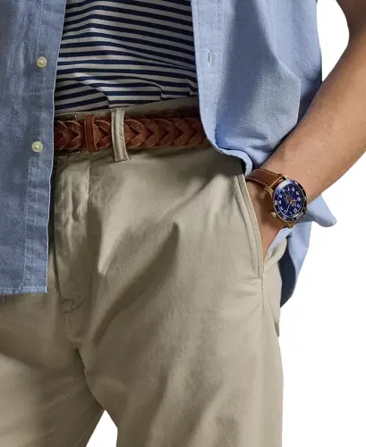 Men's Stretch Classic-Fit Chino Pants-Nautical Ink - 12