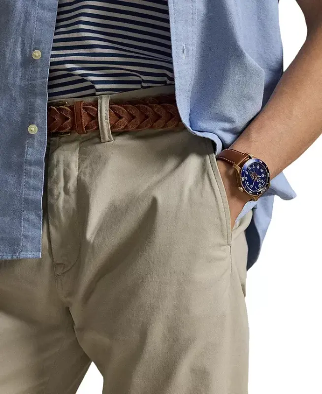 Men's Stretch Classic-Fit Chino Pants-Nautical Ink - 12