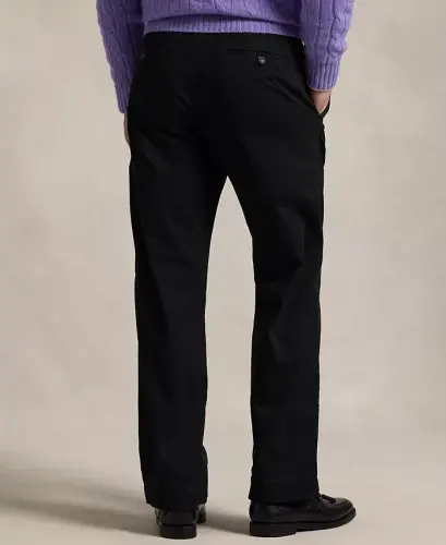 Men's Stretch Classic-Fit Chino Pants-Polo Black - 3