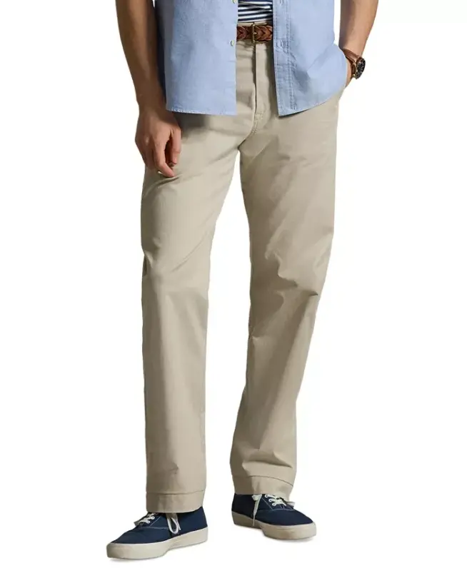 Men's Stretch Classic-Fit Chino Pants-Polo Black - 16