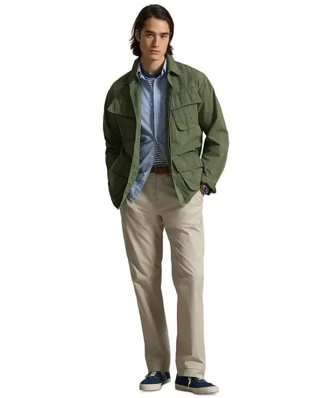 Men's Stretch Classic-Fit Chino Pants-Polo Black - 20