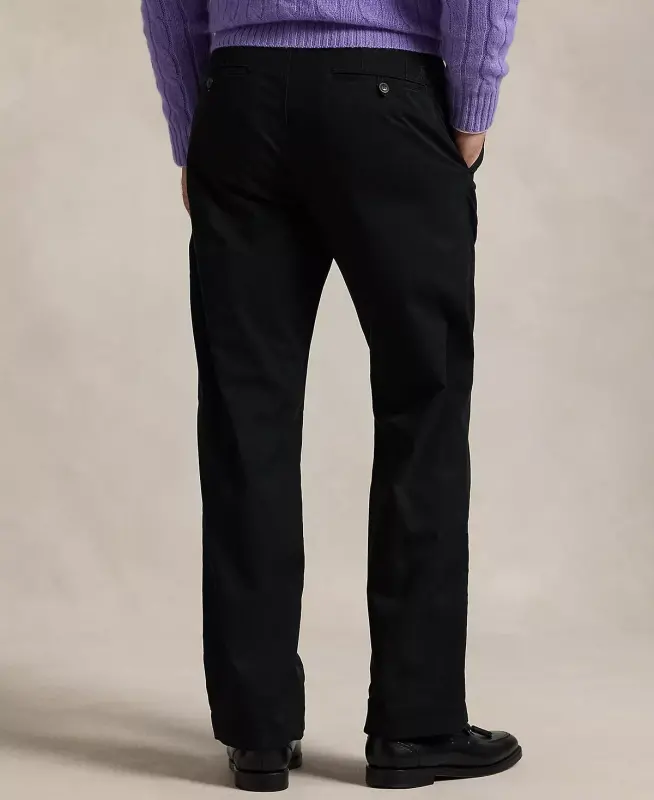 Men's Stretch Classic-Fit Chino Pants-Polo Black - 2