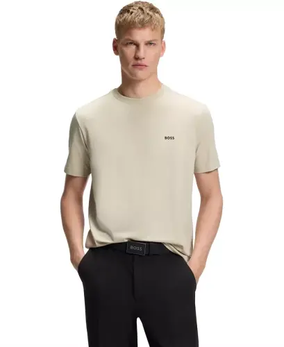 Men's Stretch-Cotton Regular-Fit T-Shirt - Open Beige - 1
