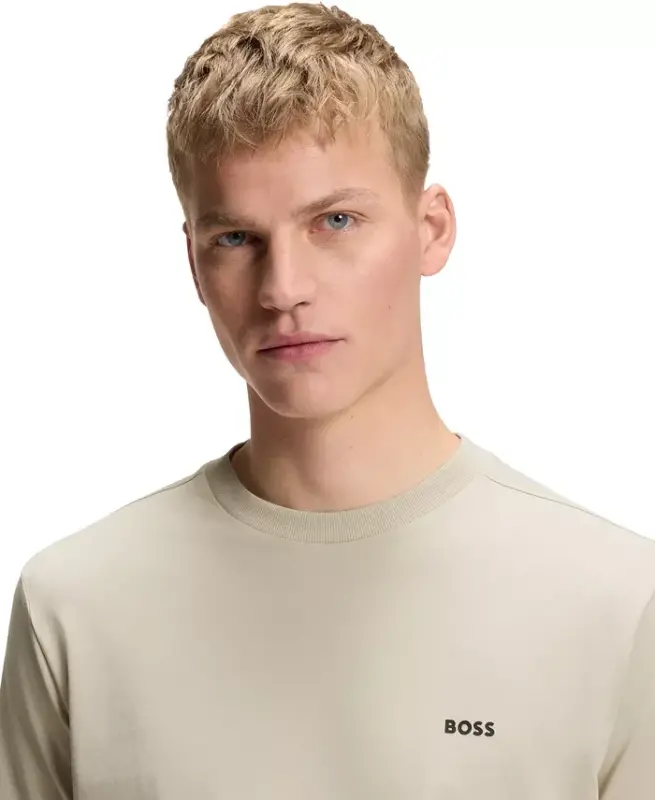 Men's Stretch-Cotton Regular-Fit T-Shirt - Open Beige - 5
