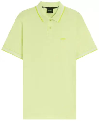 Men’s Stretch-Cotton Slim-Fit Logo Polo Shirt - Light Green - Hugo Boss (1)