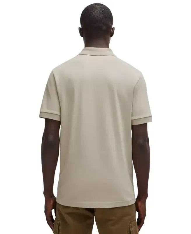 Men's Stretch-Cotton Slim-Fit Passenger Polo Shirt - Light Beige - 3