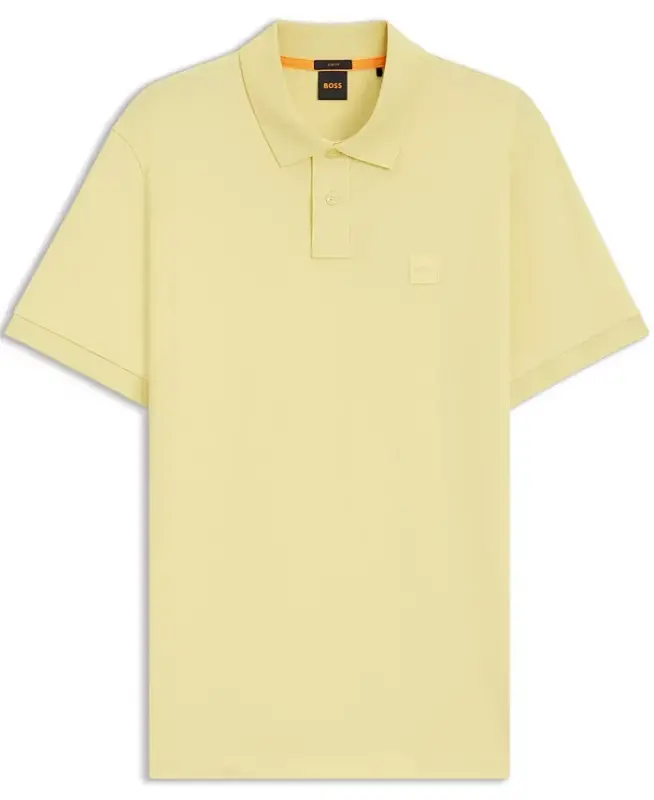 Men's Stretch-Cotton Slim-Fit Passenger Polo Shirt - Light Beige - 6