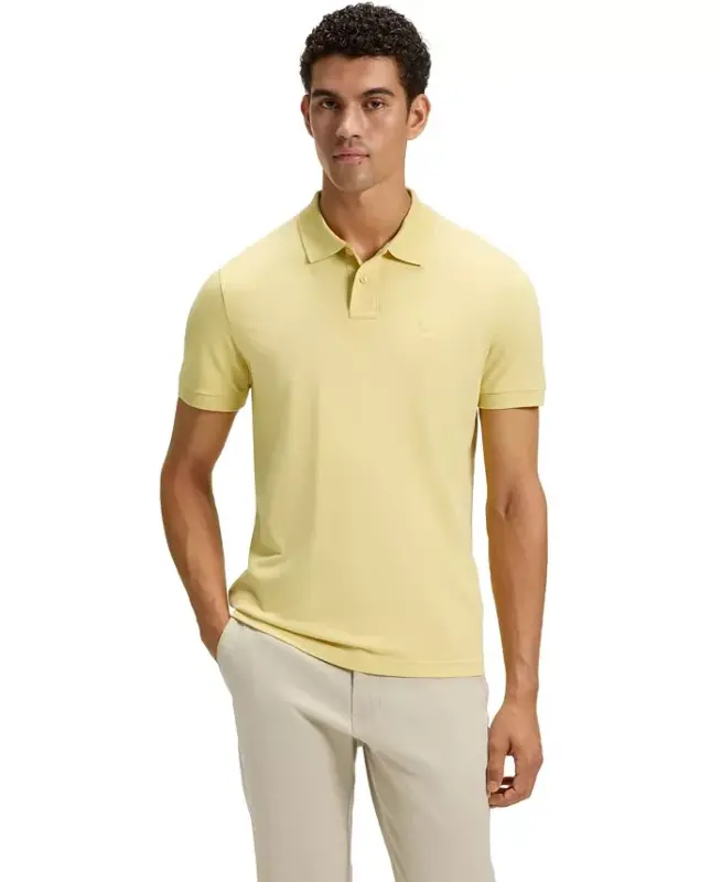 Men's Stretch-Cotton Slim-Fit Passenger Polo Shirt - Light Beige - 7