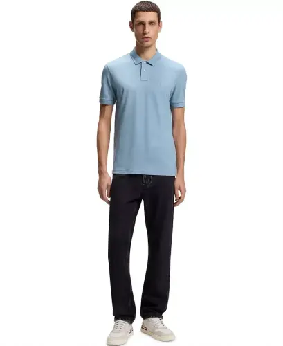 Men's Stretch-Cotton Slim-Fit Passenger Polo Shirt - Light Beige - 10