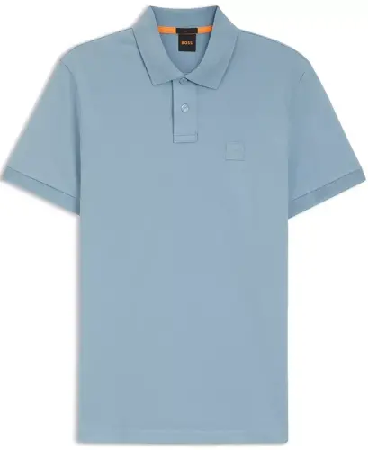 Men's Stretch-Cotton Slim-Fit Passenger Polo Shirt - Open Blue - 6