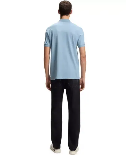 Men's Stretch-Cotton Slim-Fit Passenger Polo Shirt - Open Blue - 7
