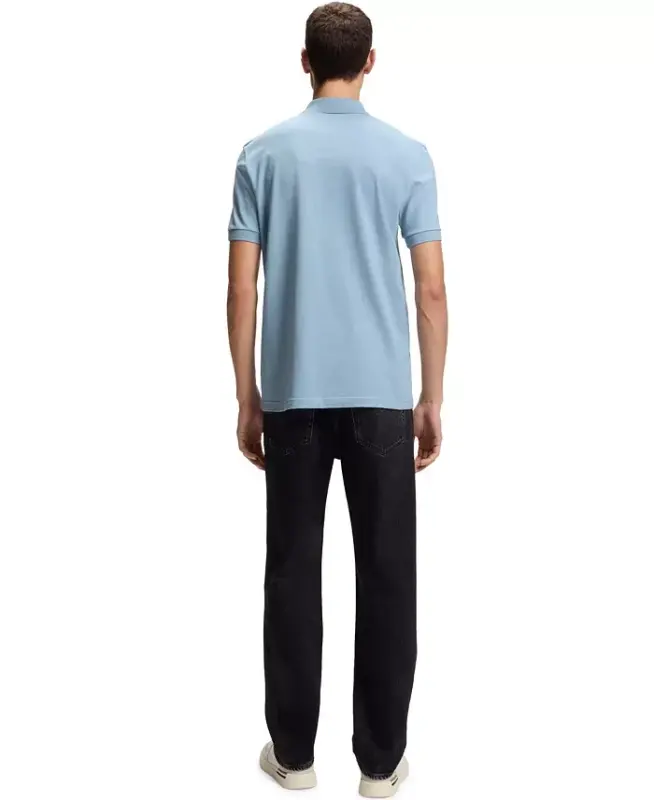 Men's Stretch-Cotton Slim-Fit Passenger Polo Shirt - Open Blue - 7