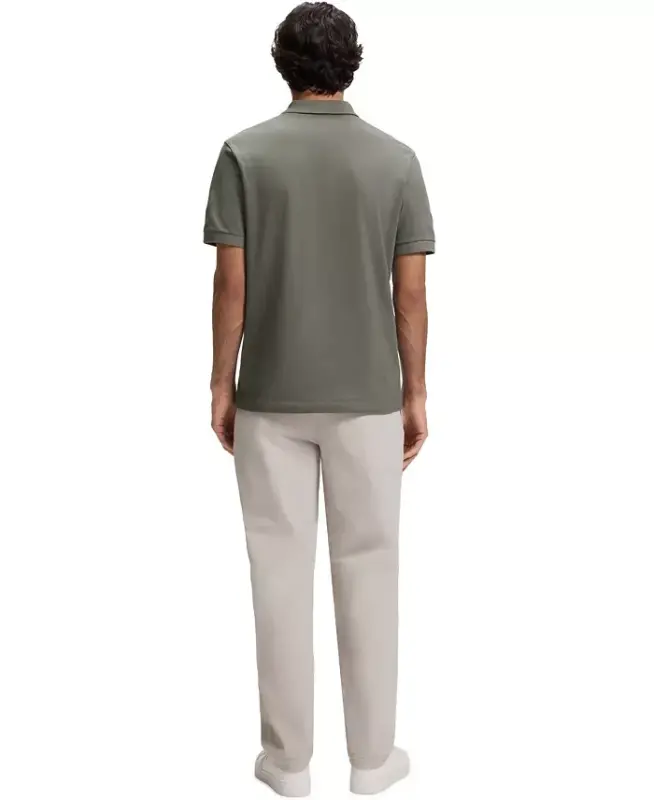 Men's Stretch-Cotton Slim-Fit Polo Shirt - Open Beige - 3