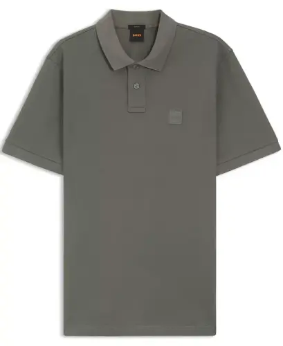 Men's Stretch-Cotton Slim-Fit Polo Shirt - Open Beige - 1