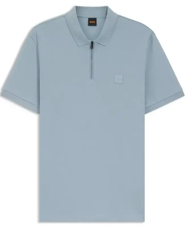 Men's Stretch-Cotton Slim-Fit Polo Shirt - Open Blue - 3