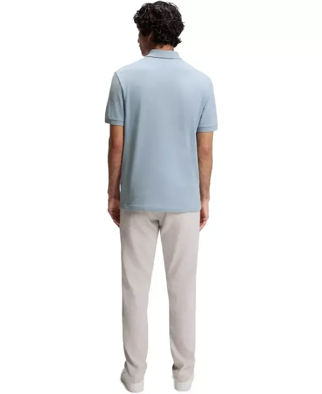 Men's Stretch-Cotton Slim-Fit Polo Shirt - Open Blue - 4