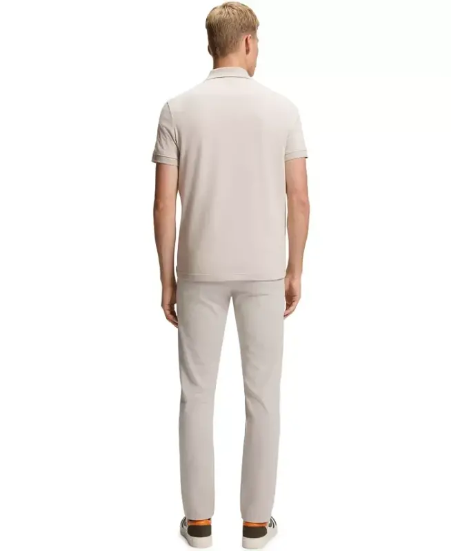 Men's Stretch-Cotton Slim-Fit Polo Shirt - Open Gray - 4