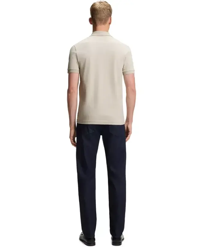 Men's Stretch-Cotton Slim-Fit Polo Shirt - Open Gray - 4