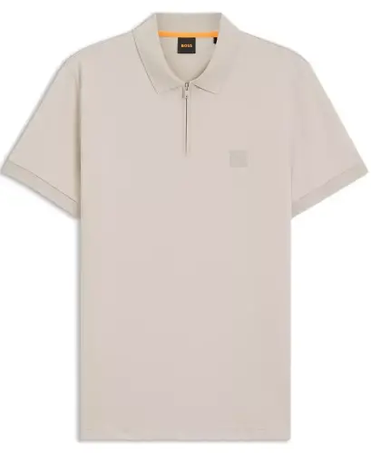 Men's Stretch-Cotton Slim-Fit Polo Shirt - Open Gray - 5