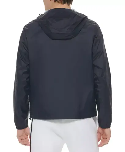 Men's Stretch Hooded Zip-Front Rain Jacket - 4