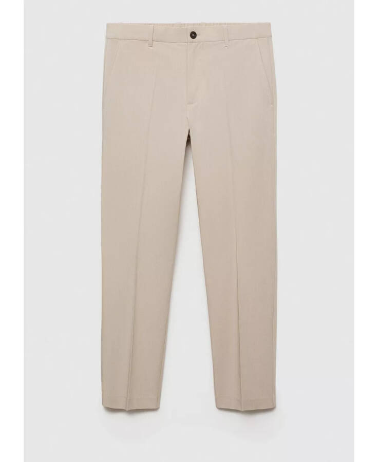 Men's Stretch Pants Beige - 2