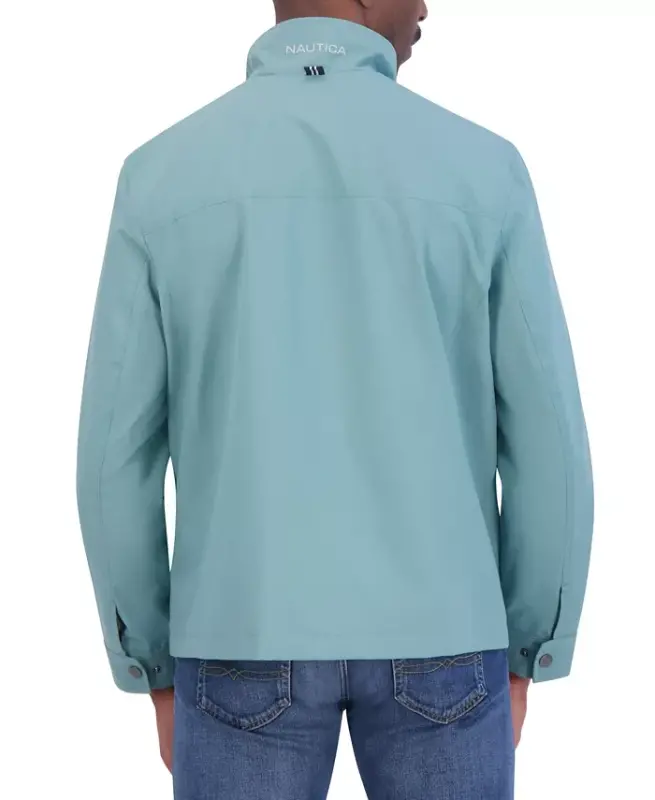 Men's Stretch Performance Windbreaker and Rain Jacket-Arctic - 2