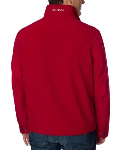Men's Stretch Performance Windbreaker and Rain Jacket - Red - Nautica (1)