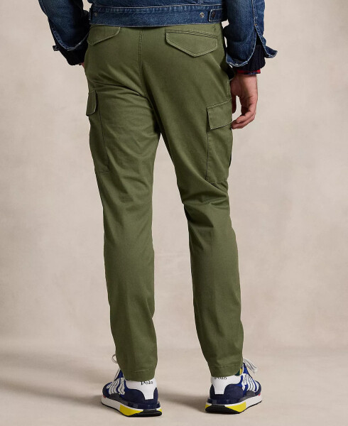 Men's Stretch Slim Fit Chino Cargo Pants Olive - 2