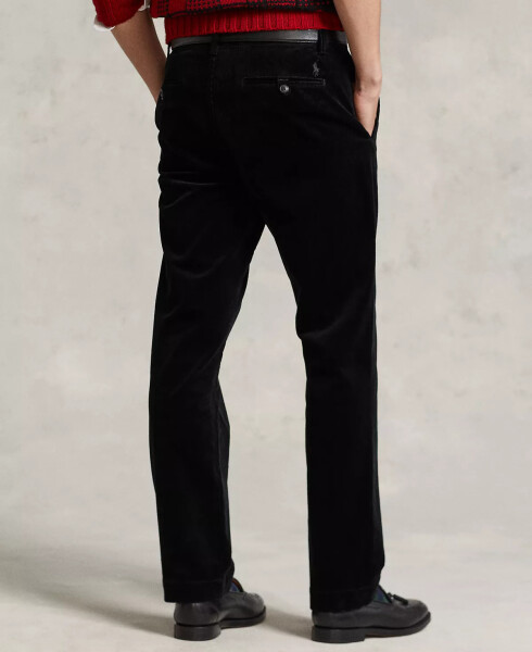 Men's Stretch Straight Fit Corduroy Pants Polo Black - 2