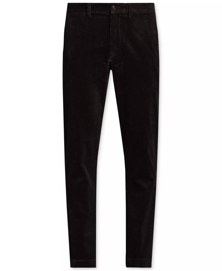 Men's Stretch Straight Fit Corduroy Pants Polo Black - 6