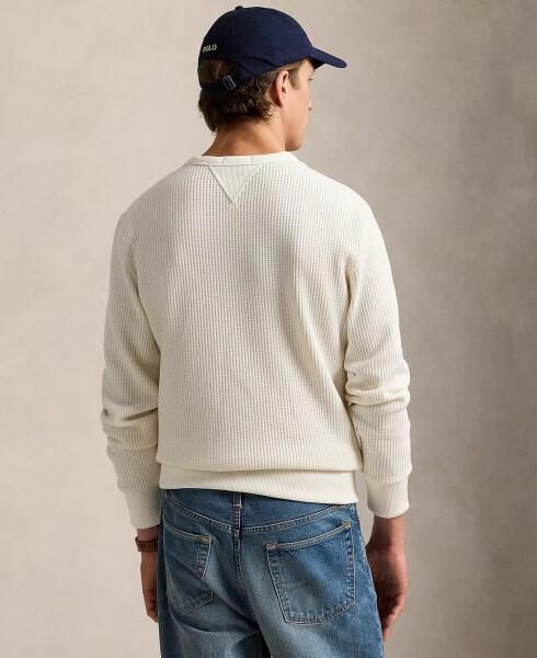 Men's Stretch Waffle-Knit Sweatshirt White - 2