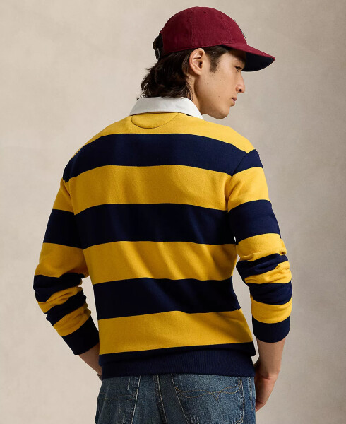 Men's Striped Fleece Rugby Sweatshirt Multi - 4