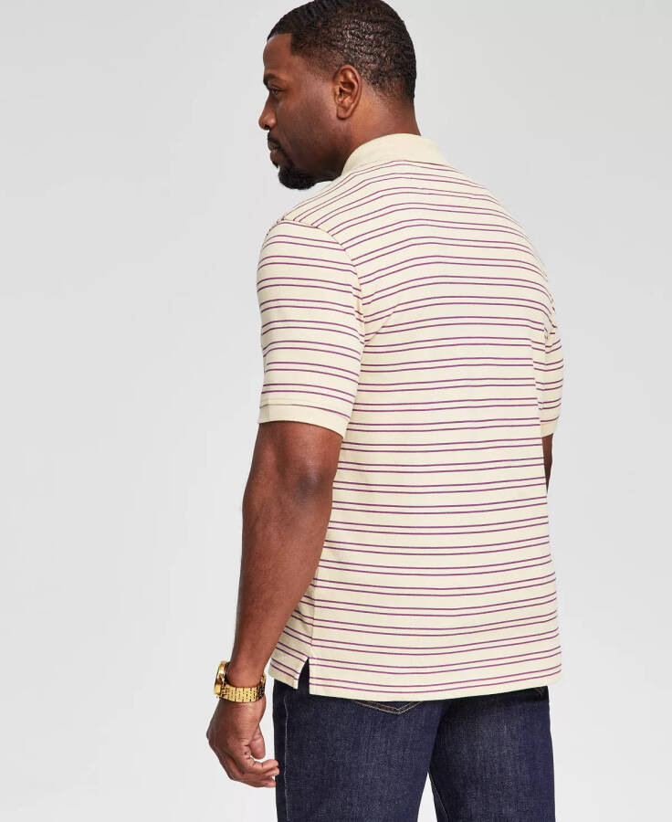 Men's Striped Short-Sleeve Polo Shirt, Created for Modazone Gold - 4