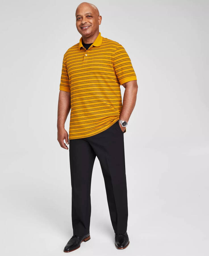 Men's Striped Short-Sleeve Polo Shirt, Created for Modazone Golden - 6