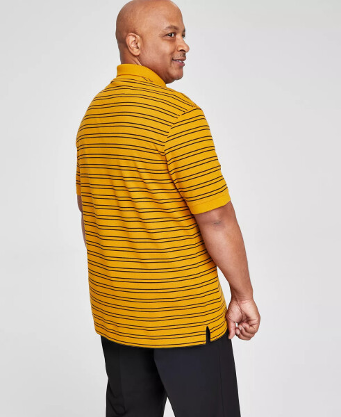 Men's Striped Short-Sleeve Polo Shirt, Created for Modazone Golden - 8