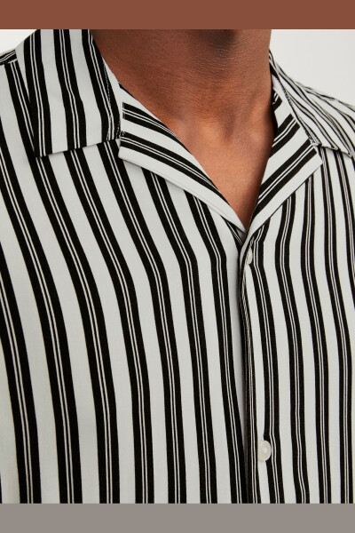 Men's Striped Short Sleeve Shirt - Luke - 2