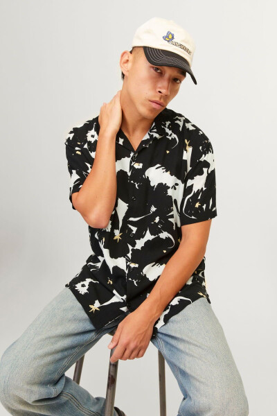 Men's Striped Short Sleeve Shirt - Luke - 6