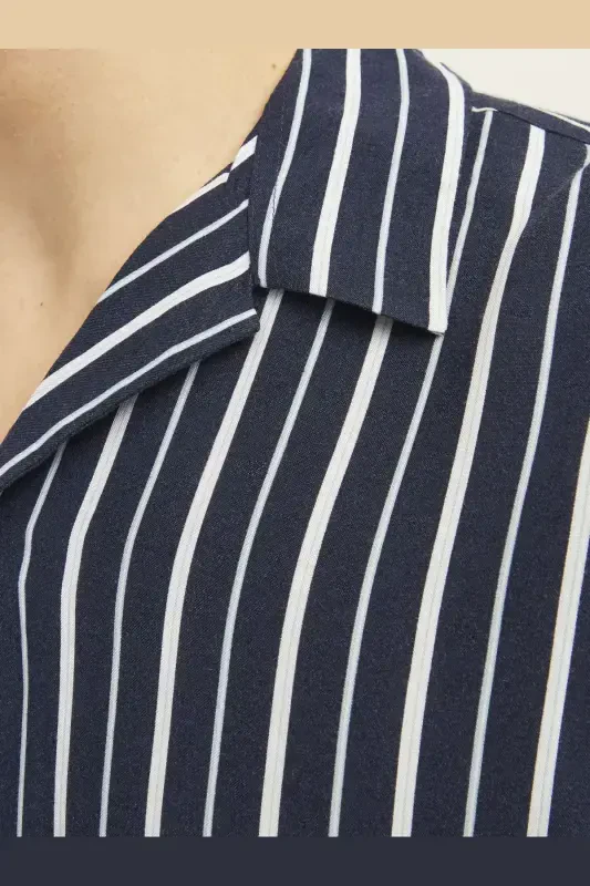 Men's Striped Short Sleeve Shirt - Luke - 7