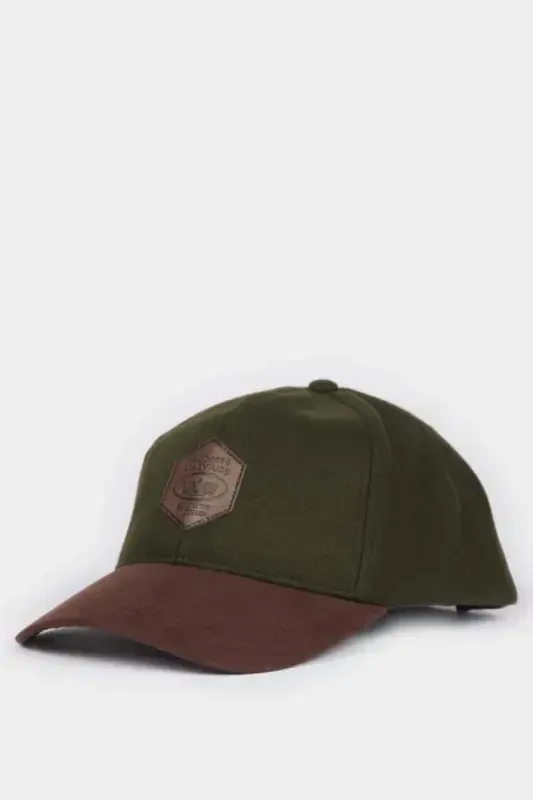 Men's Suede Baseball Basketball Cap Khaki - DEFACTO
